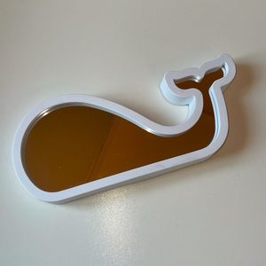 Whale Mirror + Makeup Bag